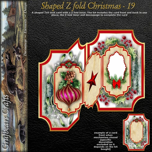 Shaped Z fold Christmas - 19