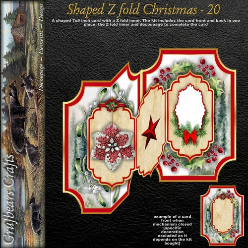 Shaped Z fold Christmas - 20