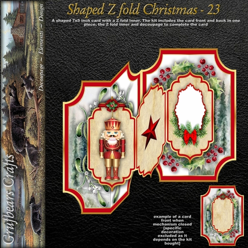 Shaped Z fold Christmas - 23