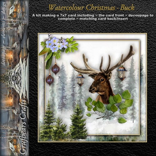Watercolour Christmas - Buck