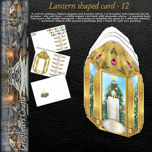 Christmas Lantern Card - 12
