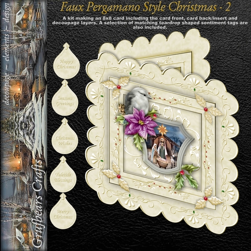 Faux Pergamano Style Christmas - 2