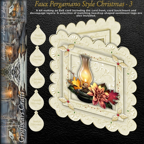 Faux Pergamano Style Christmas - 3