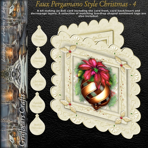 Faux Pergamano Style Christmas - 4
