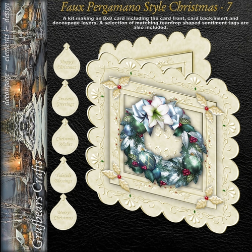 Faux Pergamano Style Christmas - 7