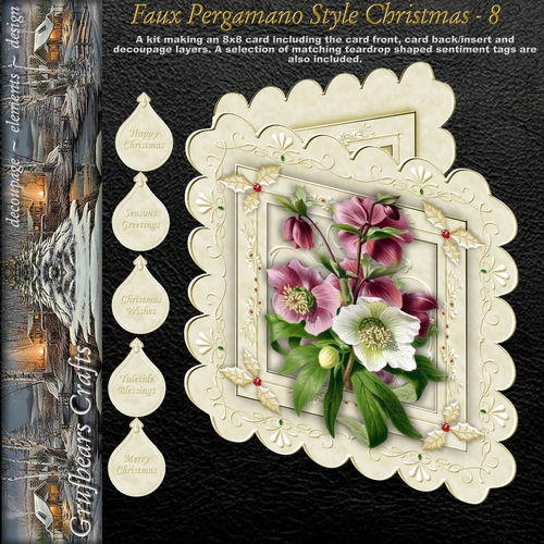 Faux Pergamano Style Christmas - 8
