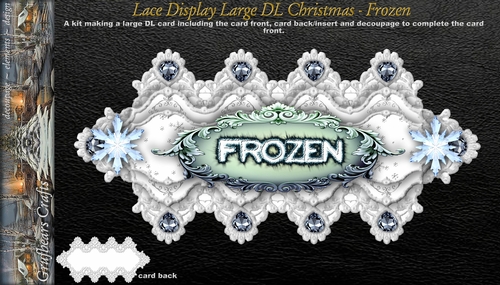 Lace Display Large DL Christmas - Frozen
