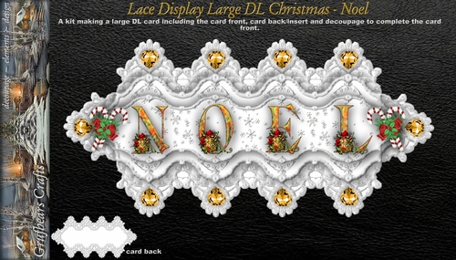 Lace Display Large DL Christmas - Noel