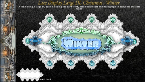 Lace Display Large DL Christmas - Winter