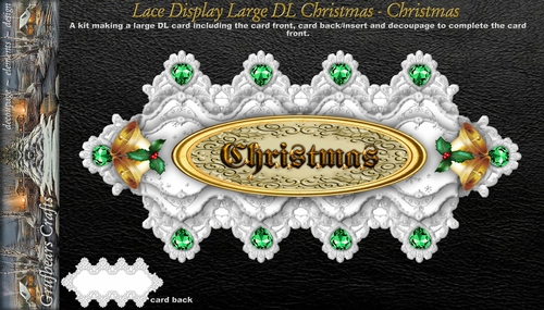 Lace Display Large DL Christmas - Christmas