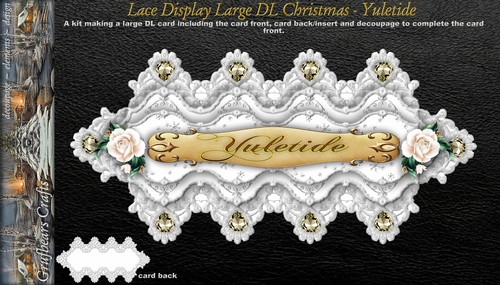 Lace Display Large DL Christmas - Yuletide