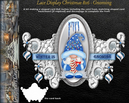 Lace Display Christmas 8x6 - Gnoming