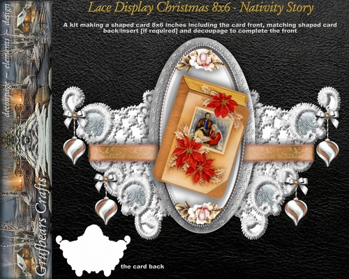 Lace Display Christmas 8x6 - Nativity Story