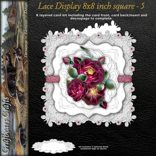 Lace Display 8x8 square - 5