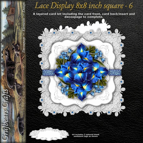 Lace Display 8x8 square - 6