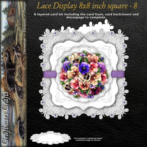 Lace Display 8x8 square - 8