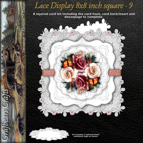 Lace Display 8x8 square - 9