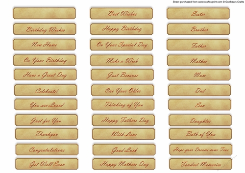 Celebration Tags A