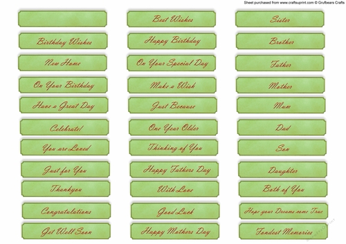 Celebration Tags B