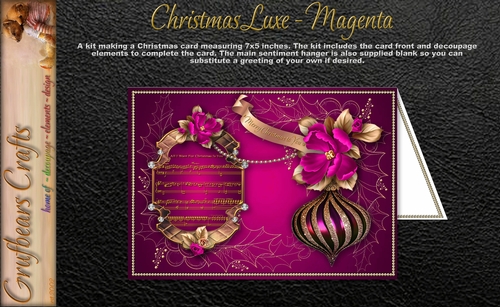 Christmas Luxe - Magenta