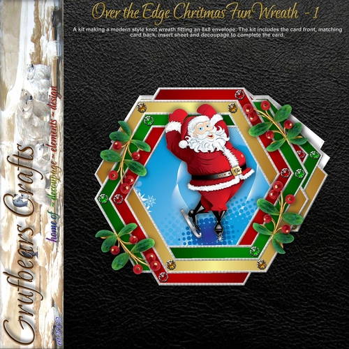 Over the Edge Christmas Fun Wreath - 1