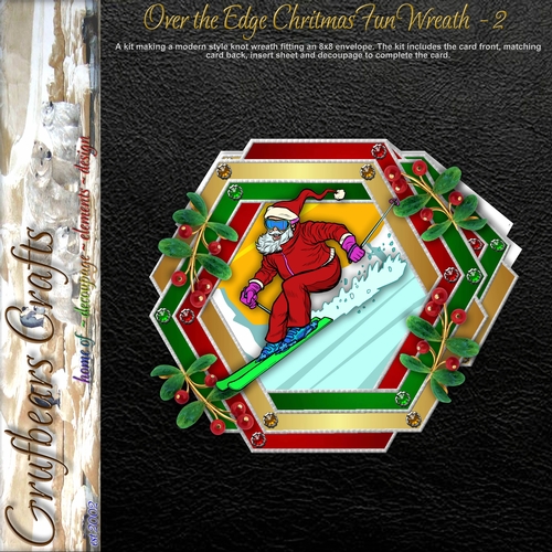 Over the Edge Christmas Fun Wreath - 2