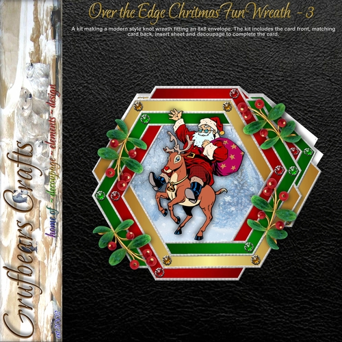 Over the Edge Christmas Fun Wreath - 3