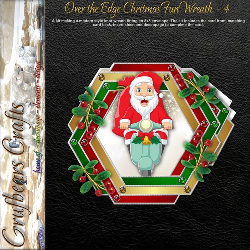 Over the Edge Christmas Fun Wreath - 4