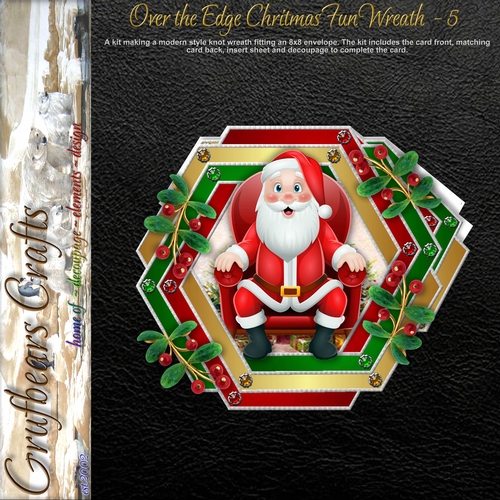 Over the Edge Christmas Fun Wreath - 5