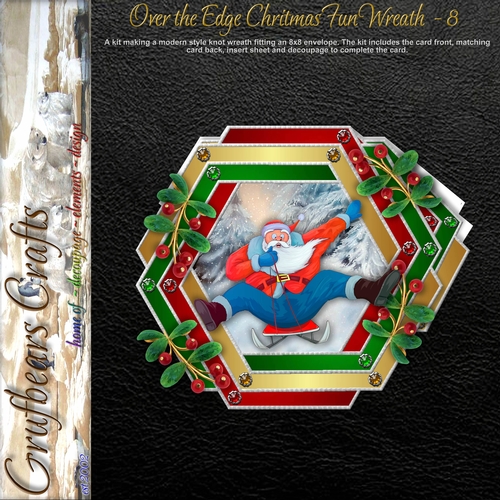 Over the Edge Christmas Fun Wreath - 8