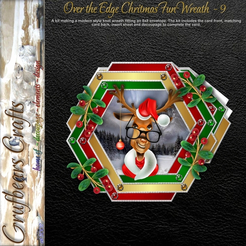 Over the Edge Christmas Fun Wreath - 9