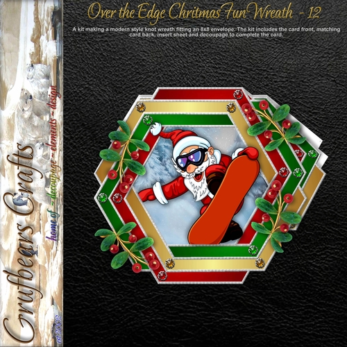 Over the Edge Christmas Fun Wreath - 12