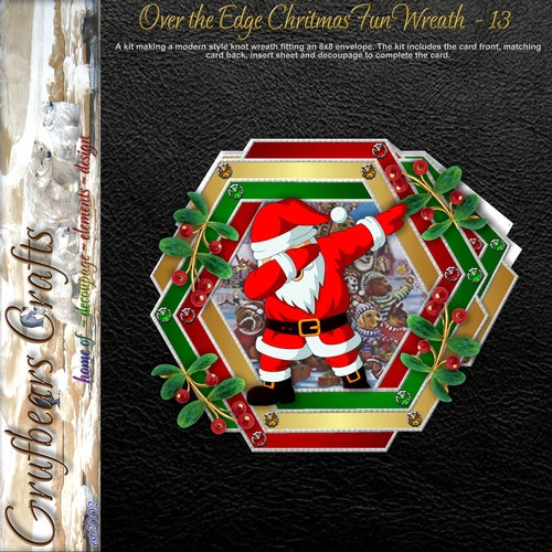 Over the Edge Christmas Fun Wreath - 13