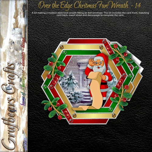 Over the Edge Christmas Fun Wreath - 14