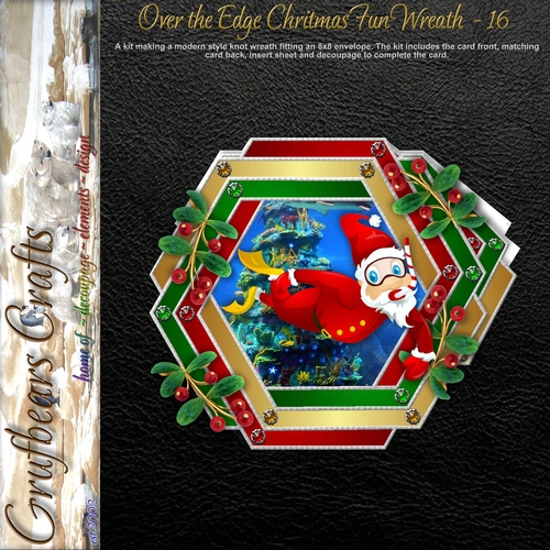 Over the Edge Christmas Fun Wreath - 16