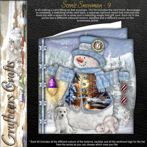 Scenic Snowman - 9
