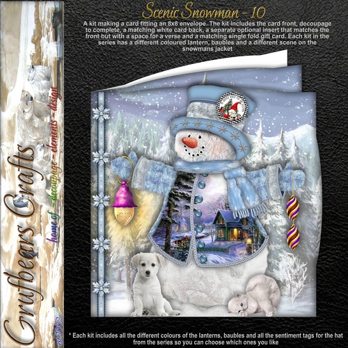 Scenic Snowman - 10
