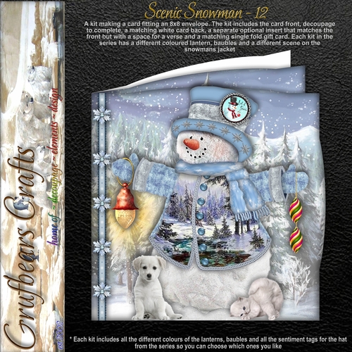 Scenic Snowman - 12