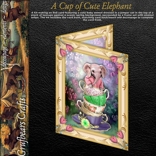 A Cup of Cute Elephant
