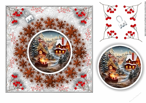 Christmas Snowflake Bauble 8