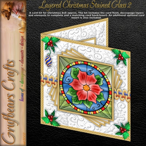 Layered Christmas Stained Glass 2