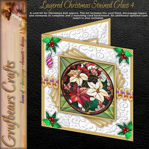 Layered Christmas Stained Glass 4
