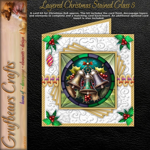 Layered Christmas Stained Glass 5
