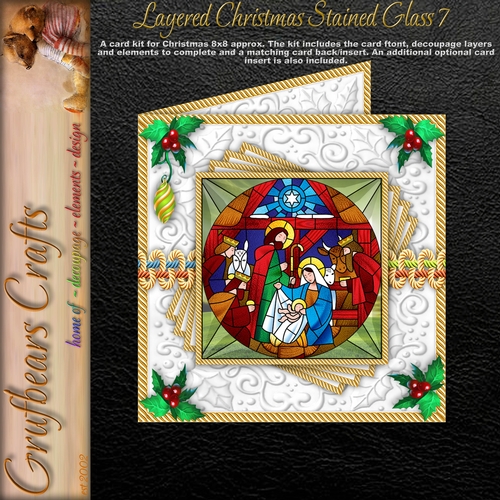 Layered Christmas Stained Glass 7