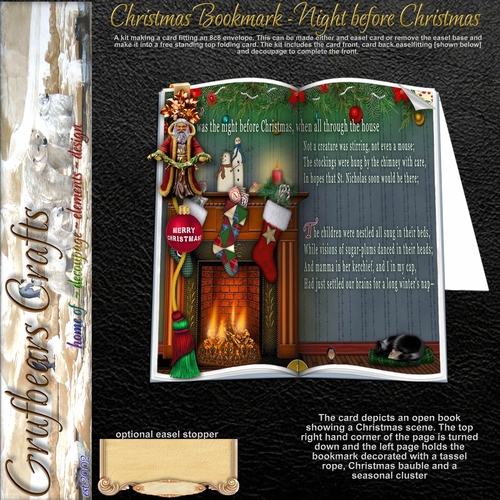 Christmas Bookmark - Night Before Christmas