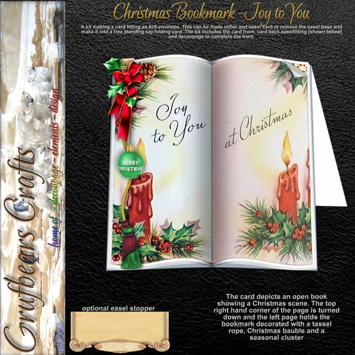 Christmas Bookmark - Joy to You