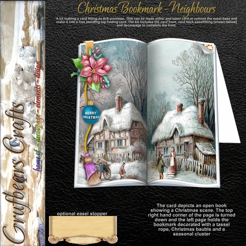 Christmas Bookmark - Neighbours