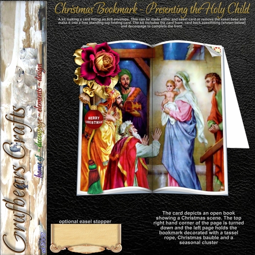 Christmas Bookmark - Presenting the Holy Child
