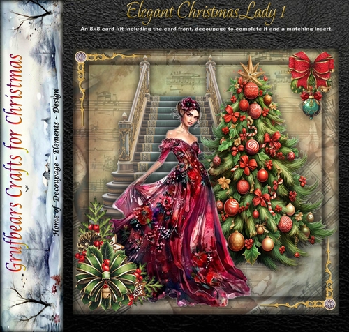 Elegant Christmas Lady 1