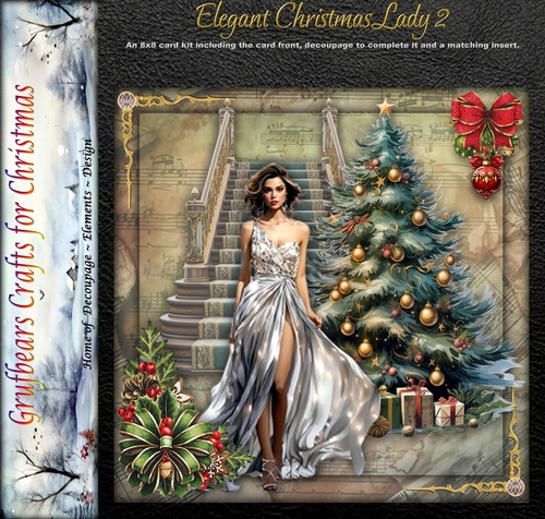 Elegant Christmas Lady 2